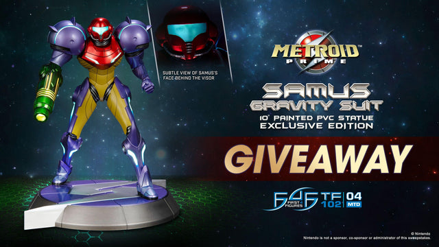 Metroid Prime™ - Samus Gravity Suit PVC Statue Giveaway