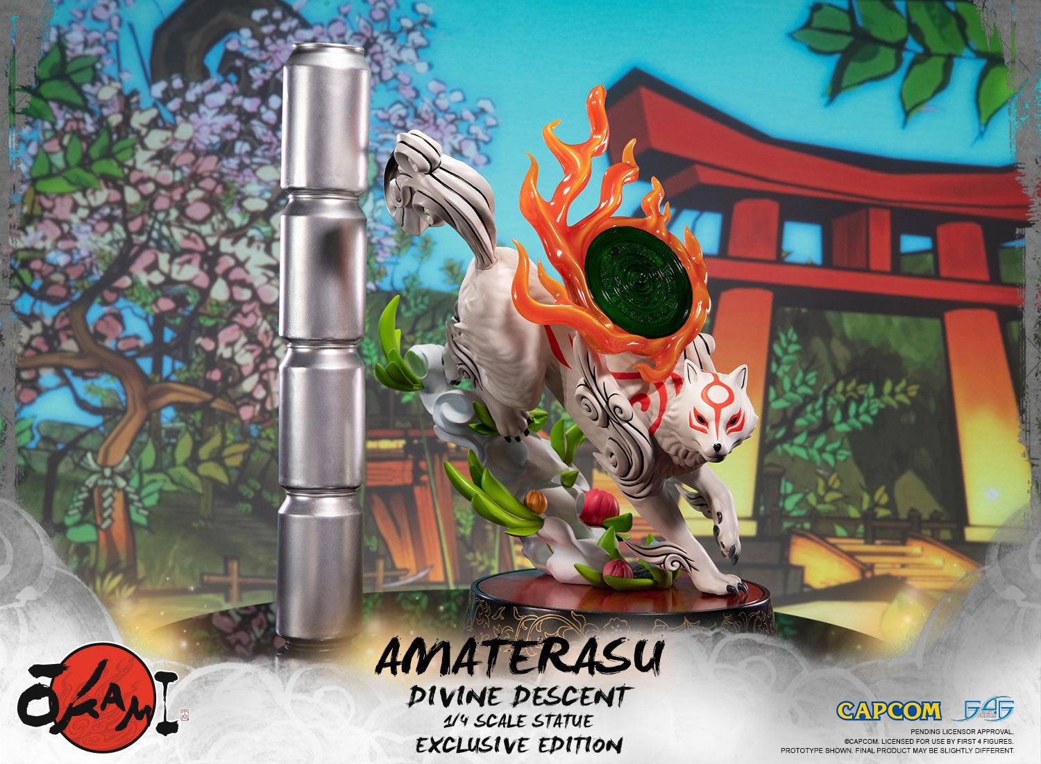 Amaterasu newest Divine 1/4 Descent Okami Anime Statue 44cm F4F First 4