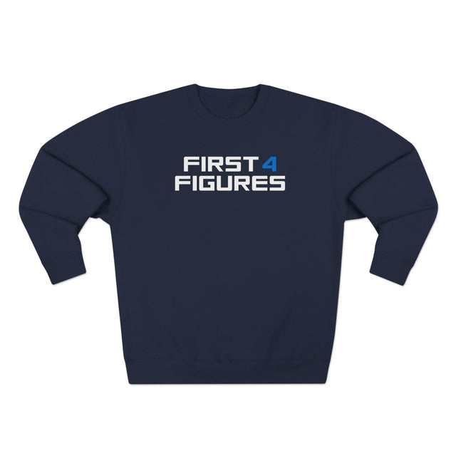 First 4 Figures logo - Unisex Premium Crewneck Sweatshirt - First4Figures