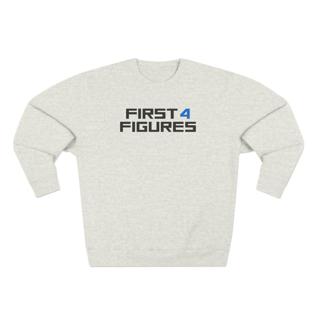 First 4 Figures logo - Unisex Premium Crewneck Sweatshirt - First4Figures