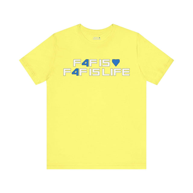 F4F is <3 F4F is life - Unisex Jersey Short Sleeve Tee - First4Figures