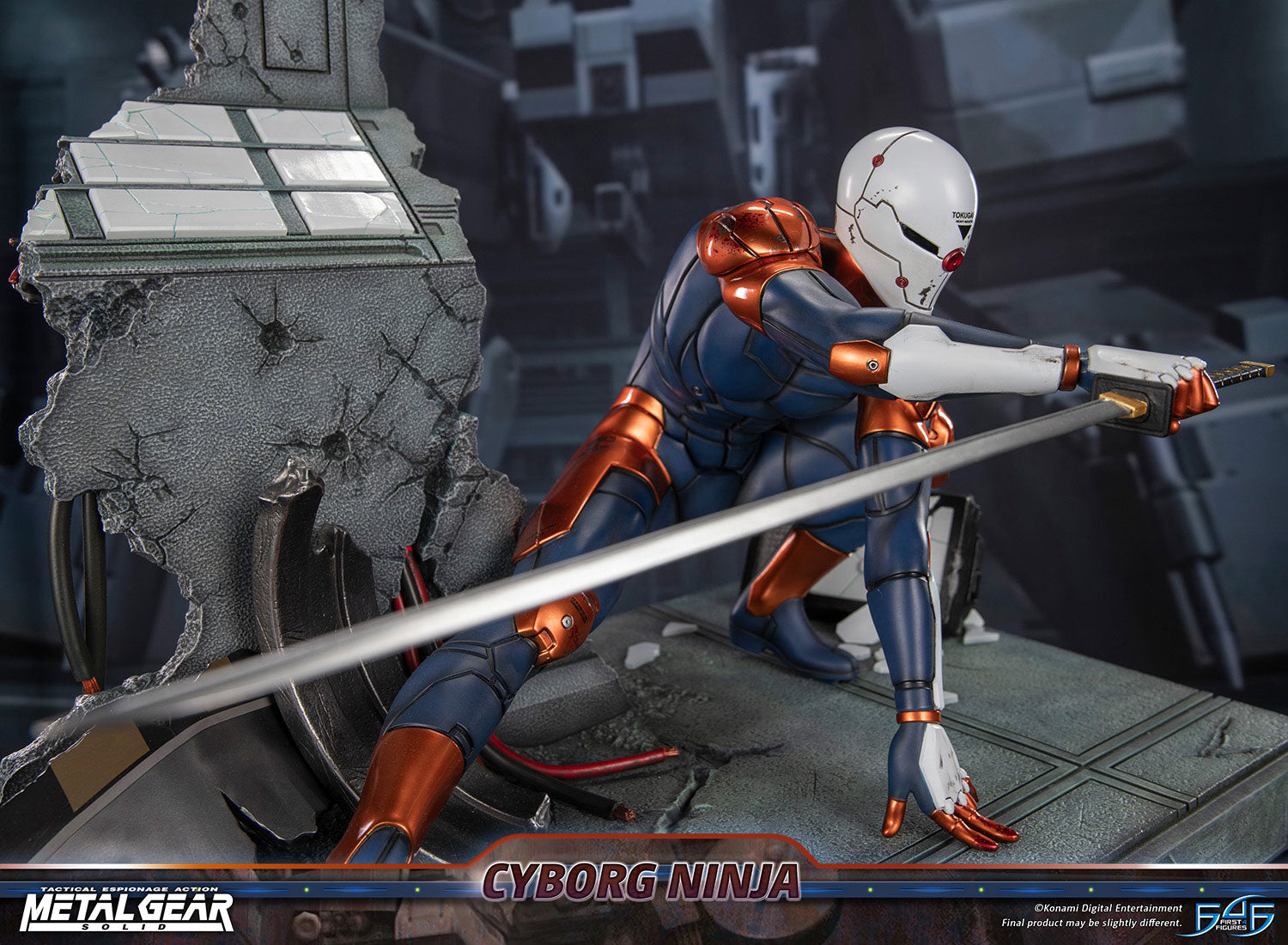 サイボーグデザイン 610 ＢI u e・Ｗａr・Ｍａc h i n e Metal Gear Solid - Cyborg Ninja (Gray Fox) – First 4 Figures