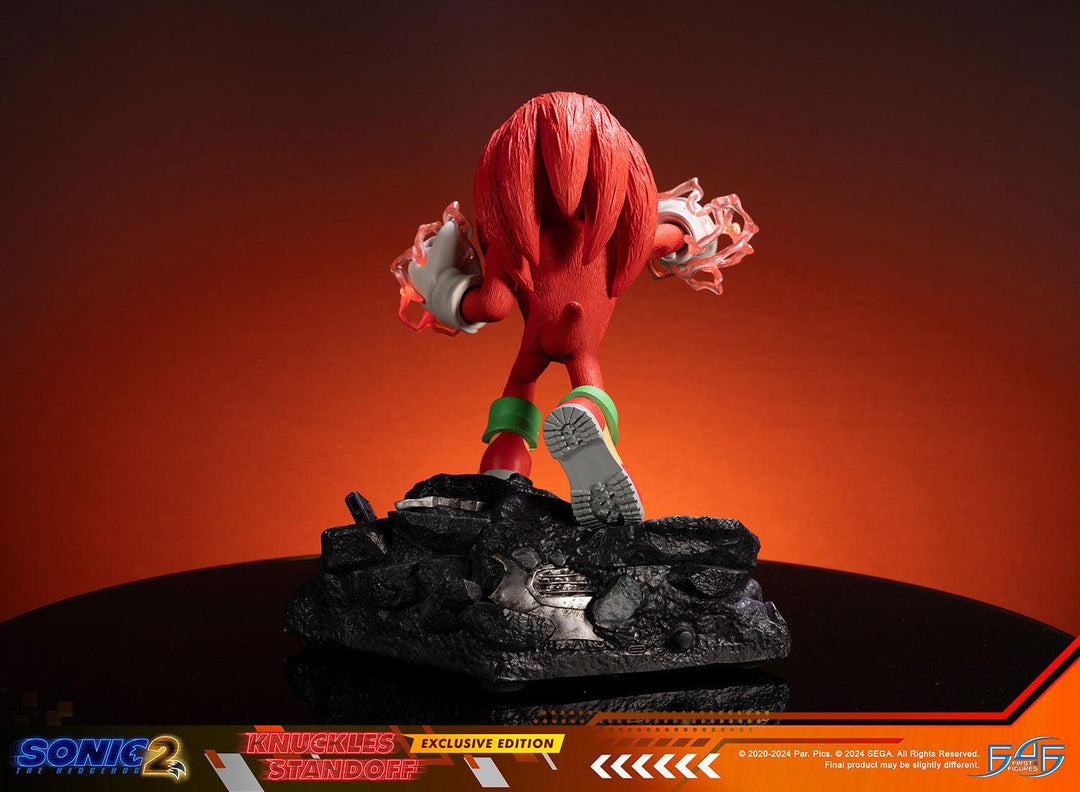 KNUCKLES SONIC THE Hedgehog 2 Movie Jakks Pacific 4" Figure with Ring