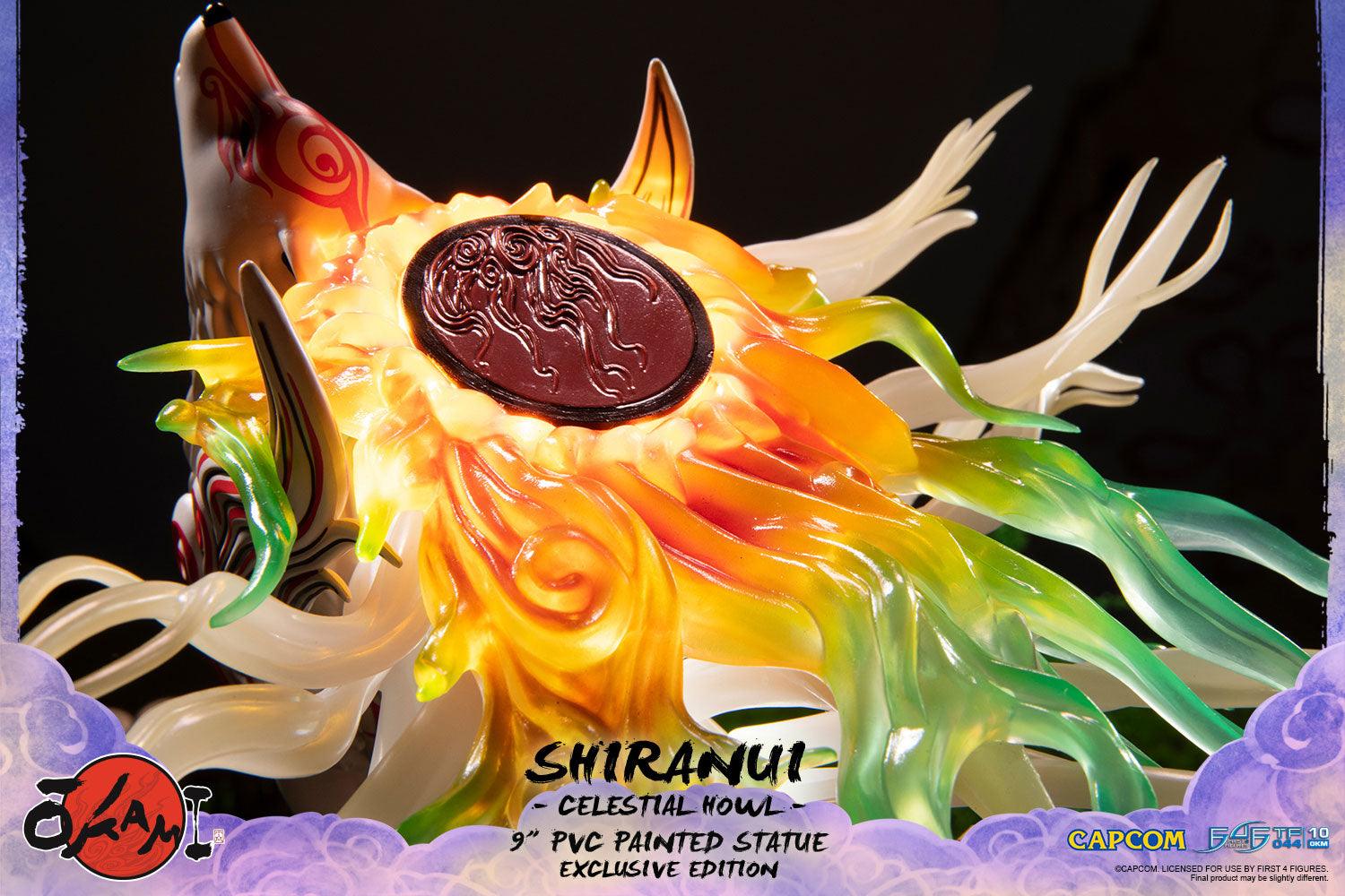 Okami: Shiranui Celestial Howl 9-Inch Tall PVC Painted Figure Wolf Howling New factory