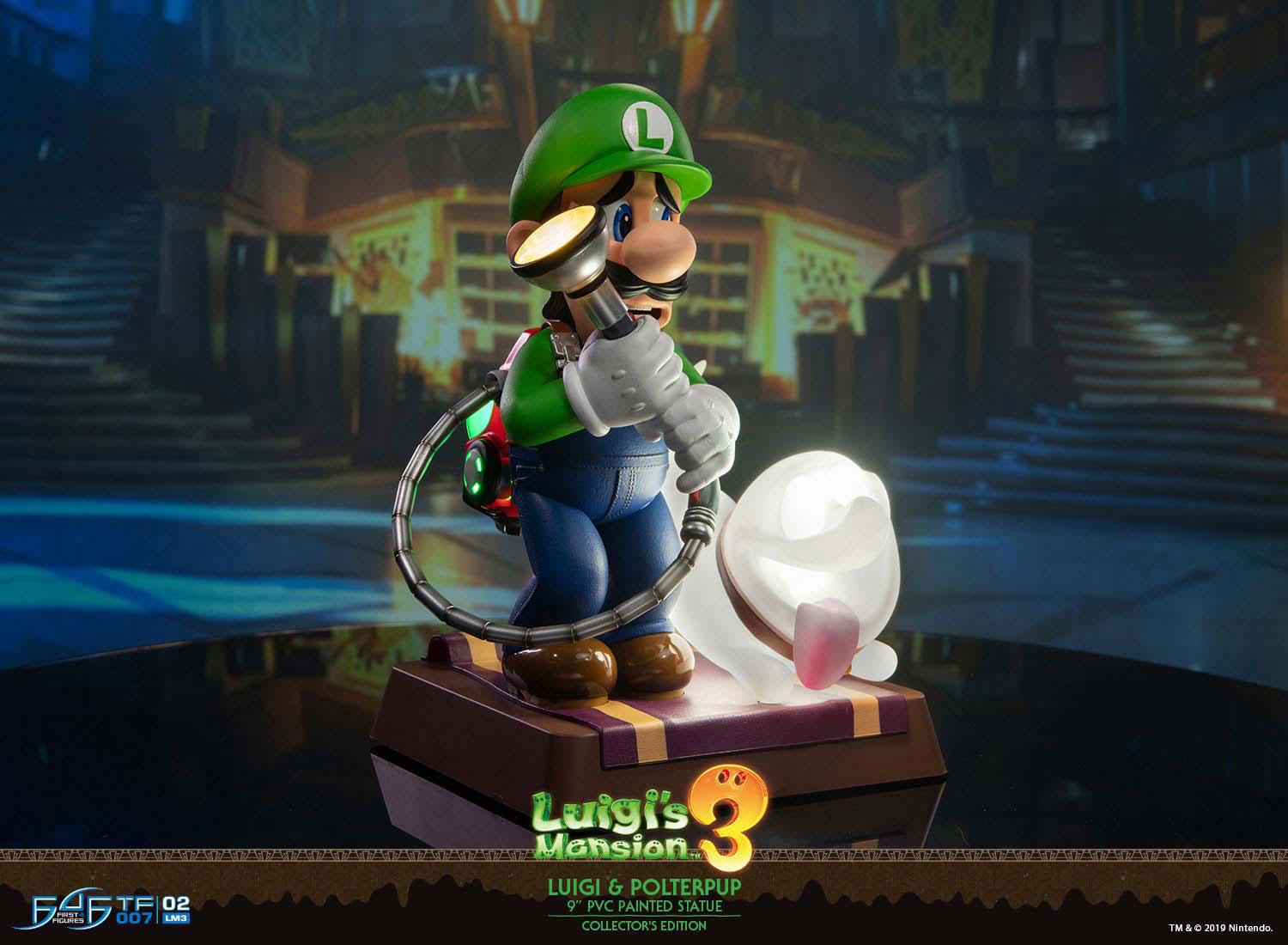 Luigi's mansion 3 luigi polterpup shops PVC statue figure