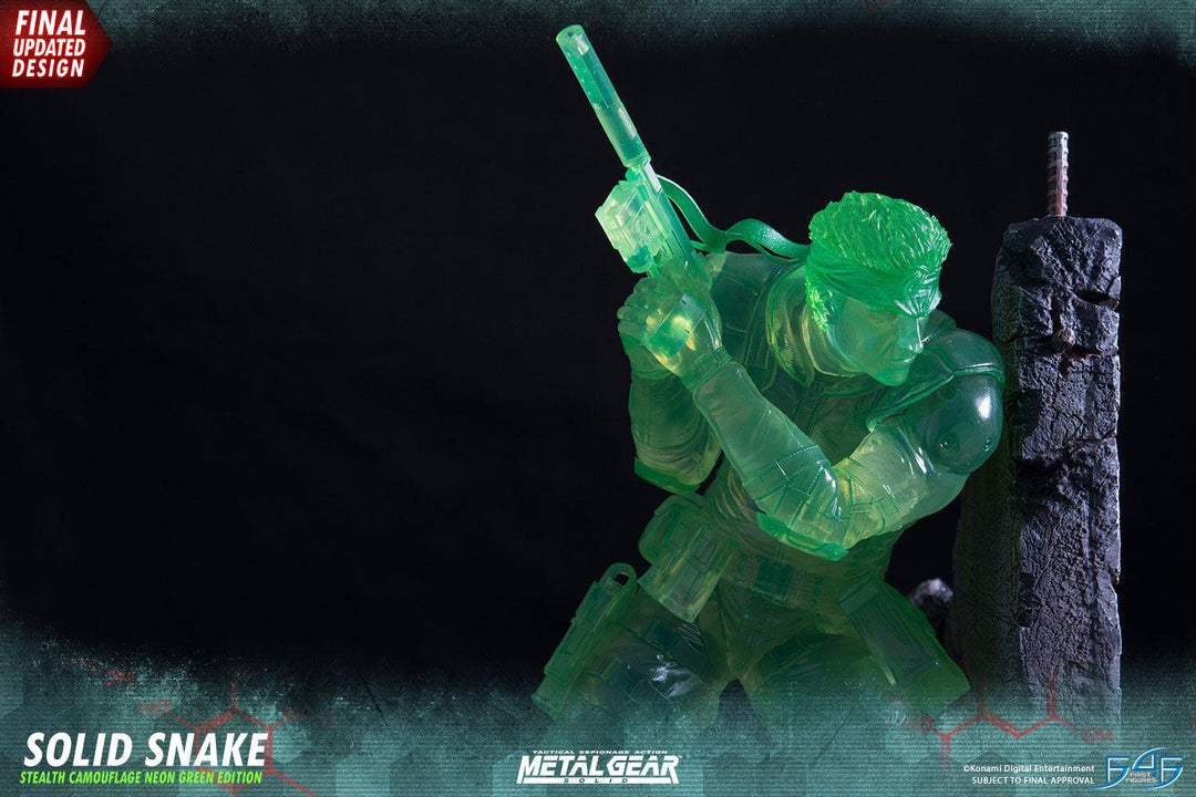 Trader Games - FIGURINE METAL GEAR SOLID SOLID SNAKE SD STEALTH CAMO Neon Green First4figures Euro Neuf New 5060316622148 Trader Games - FIGURINE METAL GEAR SOLID SOLID SNAKE SD STEALTH CAMO Neon Green First4figures Euro Neuf New 5060316622148