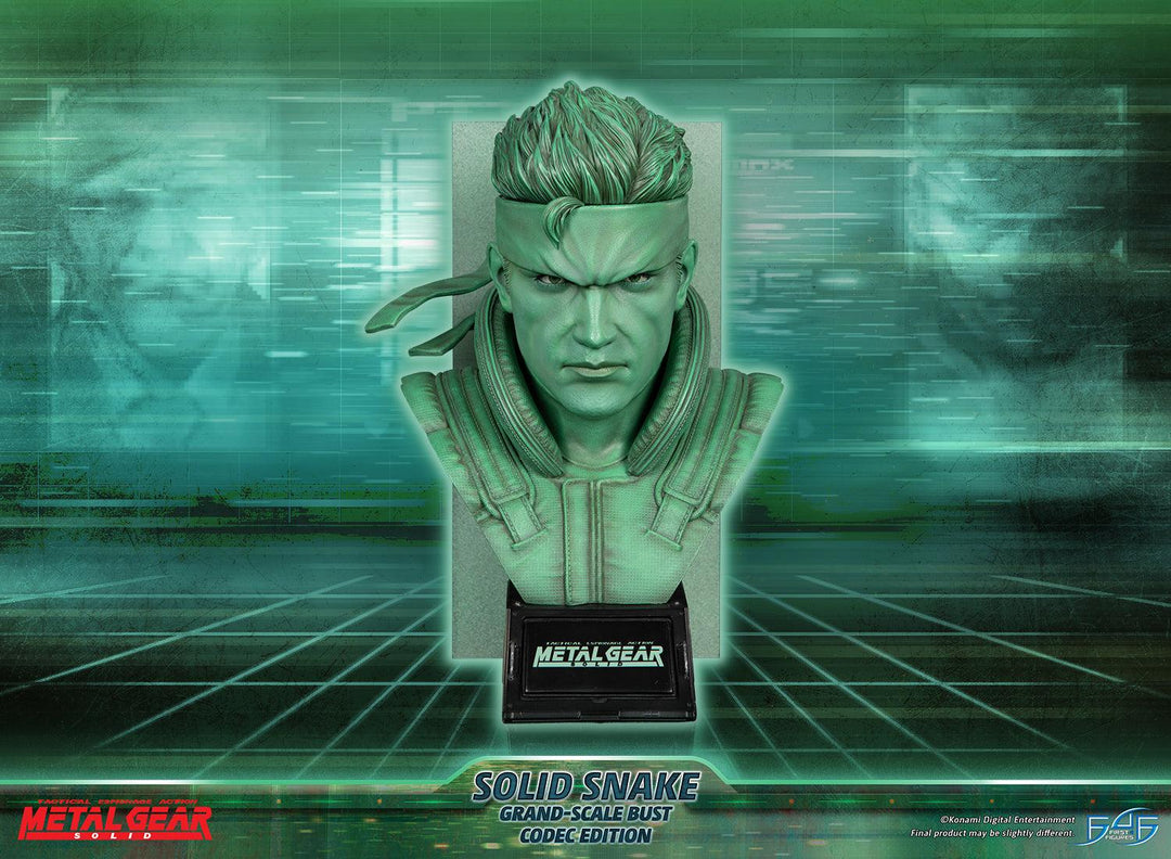Solid Slake Metal Gear Solid - Solid Snake Grand-Scale Bust (Codec Edition GSB ...