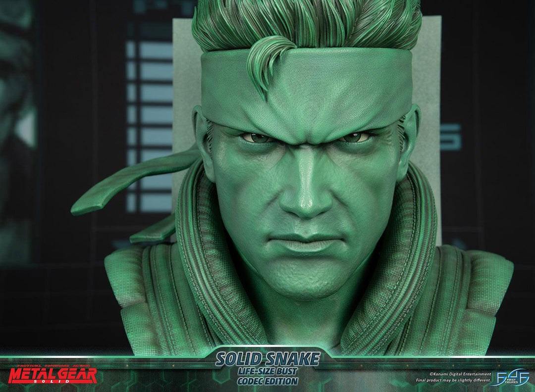 Solid Slake Metal Gear Solid - Solid Snake Life-Size Bust (Codec Edition LSB ...